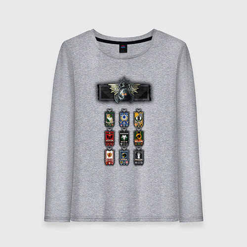 Женский лонгслив Легионы лоялисты / Меланж – фото 1