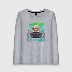 Женский лонгслив Скибиди Туалет учёный