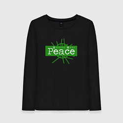 Лонгслив хлопковый женский Depeche Mode - Peace wh, цвет: черный