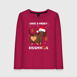 Женский лонгслив Веселого поцелуя малышка