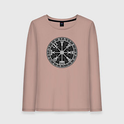 Женский лонгслив Компас из рун вегвизир