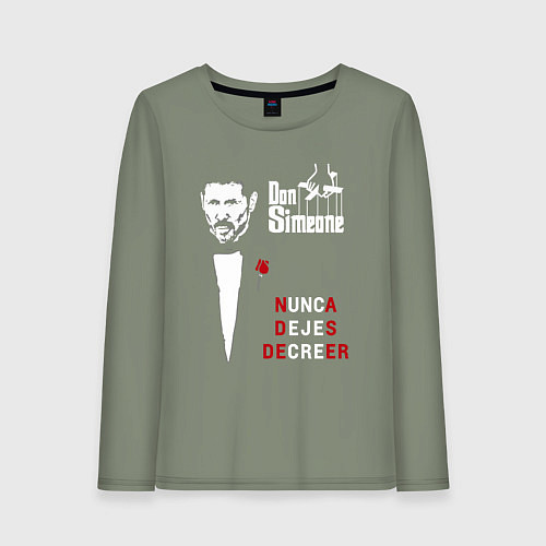 Женский лонгслив Дон Симеоне / Авокадо – фото 1