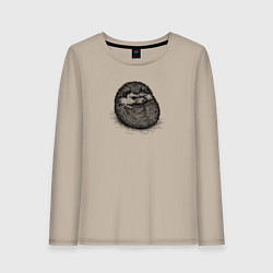 Женский лонгслив Ежик суровый