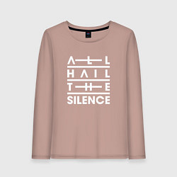Лонгслив хлопковый женский All Hail The Silence, цвет: пыльно-розовый