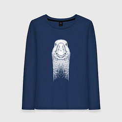 Женский лонгслив Голова гуся анфас