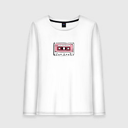 Лонгслив хлопковый женский Песни о любви, цвет: белый