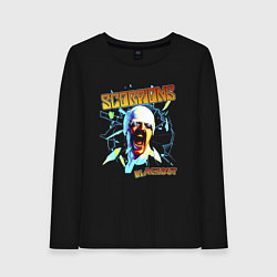 Лонгслив хлопковый женский Scorpions Blackout, цвет: черный