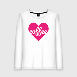 Женский лонгслив Pink coffee