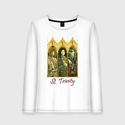 Лонгслив хлопковый женский St trinity, цвет: белый