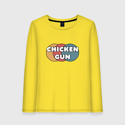 Женский лонгслив Chicken gun круги