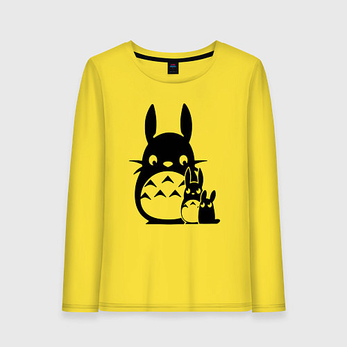 Женский лонгслив Totoros / Желтый – фото 1