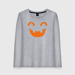Лонгслив хлопковый женский Orange smile, цвет: меланж