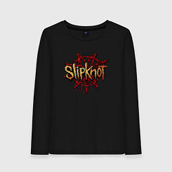 Лонгслив хлопковый женский Slipknot original, цвет: черный
