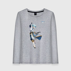 Лонгслив хлопковый женский Чун Юнь из Геншин Импакт, цвет: меланж