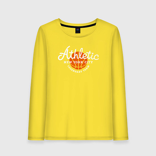 Женский лонгслив Athletic basketball / Желтый – фото 1