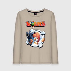 Женский лонгслив Worms uzi