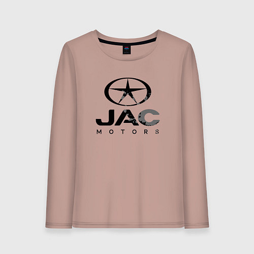 Женский лонгслив Jac - logo / Пыльно-розовый – фото 1