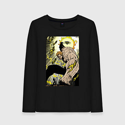 Лонгслив хлопковый женский Семь смертных грехов Эсканор, цвет: черный