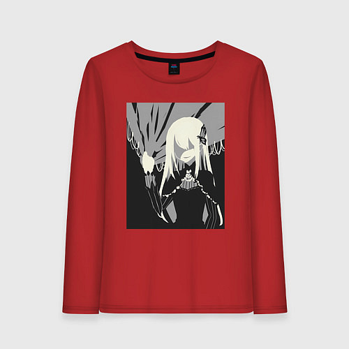 Женский лонгслив ReZero Ехидна / Красный – фото 1