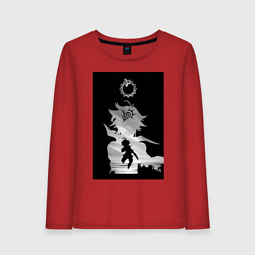 Женский лонгслив Семь смертных грехов Мелиодас / Красный – фото 1