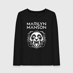 Женский лонгслив Marilyn Manson rock panda