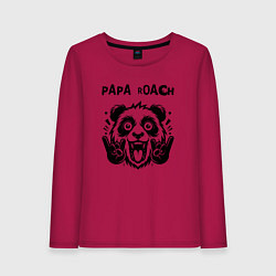 Лонгслив хлопковый женский Papa Roach - rock panda, цвет: маджента