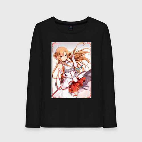 Женский лонгслив Асуна Юки мечница / Черный – фото 1