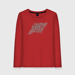 Женский лонгслив Стая рыб