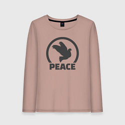 Женский лонгслив Peace bird