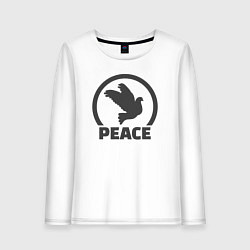 Женский лонгслив Peace bird