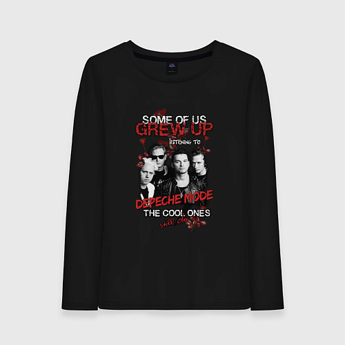 Женский лонгслив Depeche Mode - Grew up / Черный – фото 1