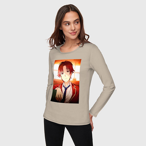 Женский лонгслив Киётака Аянокоджи / Миндальный – фото 3