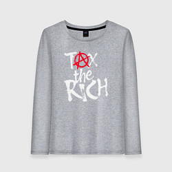 Женский лонгслив Tax the rich