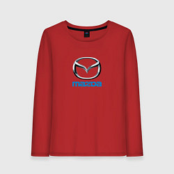 Лонгслив хлопковый женский Mazda sport brend, цвет: красный