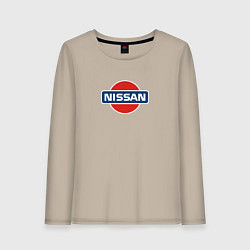 Женский лонгслив Nissan avto brend