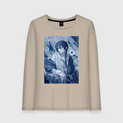 Лонгслив хлопковый женский Ванитас врач, цвет: миндальный