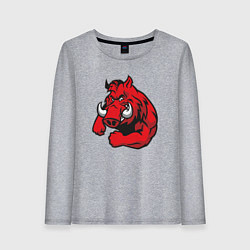 Женский лонгслив Дикий кабанчик