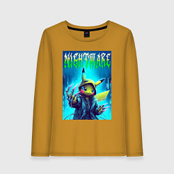 Женский лонгслив Pikachu - nightmare ai art fantasy