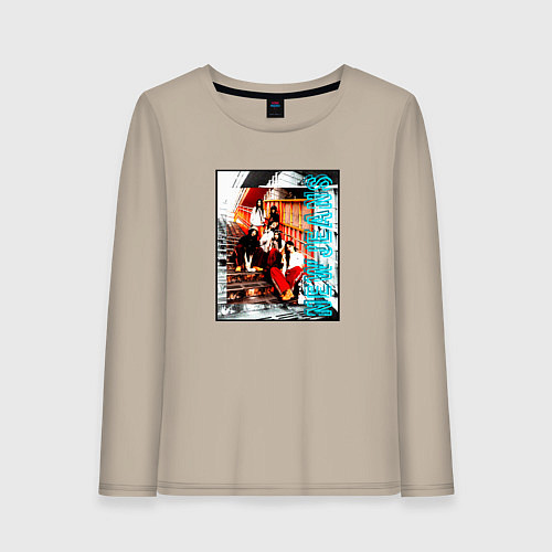 Женский лонгслив NewJeans grunge / Миндальный – фото 1