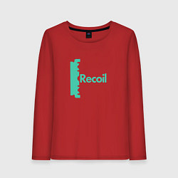 Лонгслив хлопковый женский Recoil - Alan from depeche mode project, цвет: красный