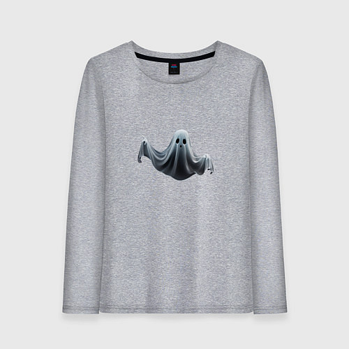 Женский лонгслив Привидение Икс / Меланж – фото 1