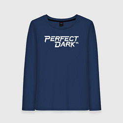 Женский лонгслив Perfect dark logo