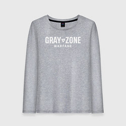 Женский лонгслив Gray zone warfare logo
