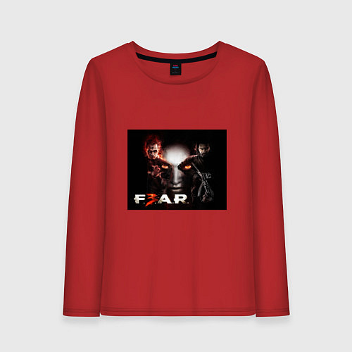 Женский лонгслив Игра Fear главные герои / Красный – фото 1