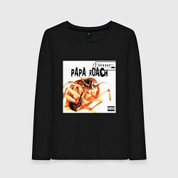 Лонгслив хлопковый женский Papa Roach - infest, цвет: черный