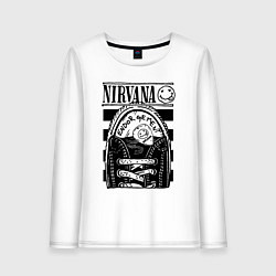 Женский лонгслив Nirvana grunge rock