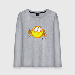 Лонгслив хлопковый женский Граф Фон Компот, цвет: меланж