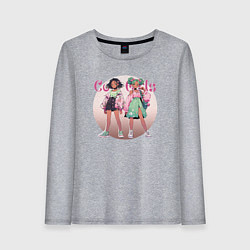 Женский лонгслив Крутые девочки на подиуме