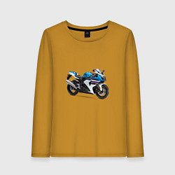 Женский лонгслив Крутой спортивный мотоцикл