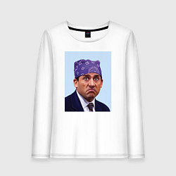 Женский лонгслив Michael Scott - Prison mike the office meme